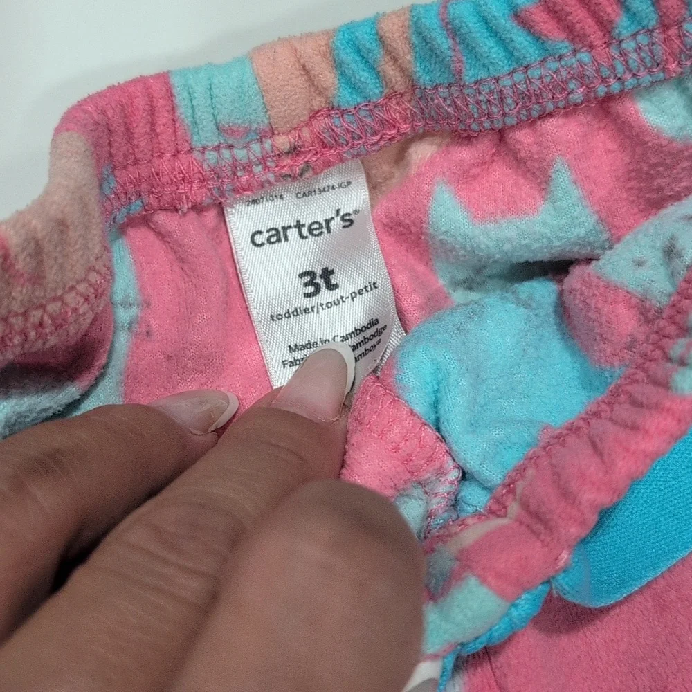 Kids Cat Pajamas Set - Blue and Pink 3T